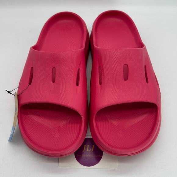 Hoka One One Mens Ora Recovery Slide 3 Slip On Comfort Sandals Raspberry Size 12 - Picture 3 of 12